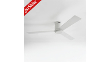 Modern Designer White MDF Flush Mount Ceiling Fan with Remote Control1