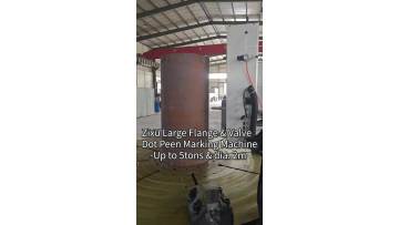 Dot Peen Marking Machine for Diameter 2m 5tons Large Flange Valve
