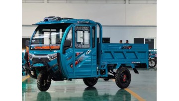 Semi-enclosed electric tricycle