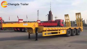 3 Alex low bed trailer yellow