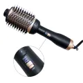 hot-air brush hair dryer comb 2 in 1blow rotating brush professional hair curler hair styling tool red 100V-120V 200V-240V