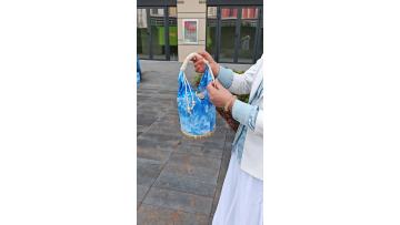 B240632 Tie-dye Handheld Bag