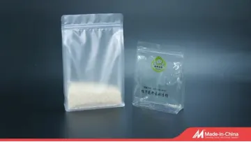 Custom Printed Frozen Seafood Packaging Bag Gusseted Bag with Transparent Window and Moisture-Proof Composite Materials.1