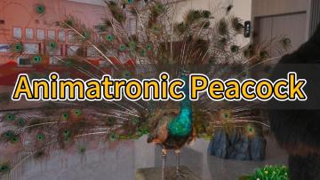 animatronic peacock