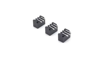 WAFER XH2.5 Pin header Connector With Buckle 90-degree DIP Black 3P