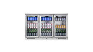 Commercial Triple Glass Door Refrigerator - 338L Automatic Defrost Beer Fridge1