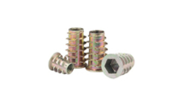 Countersunk Head Zinc Alloy Furniture Screw-in Nut Zinc Alloy Threaded Furniture Wood Insert Nut1