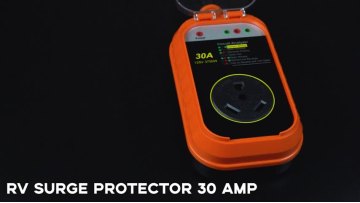 AC 125V Smart 30 Amp Power Defender Surge Protection Auto LED Indicator RV Surge Protector1