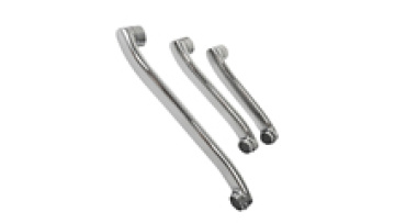 Stainless Steel Kitchen Bathroom Faucet Accessories Customized Basin Outlet Pipe Flat S-type Mixer Spout Pipe for Sink Faucet1