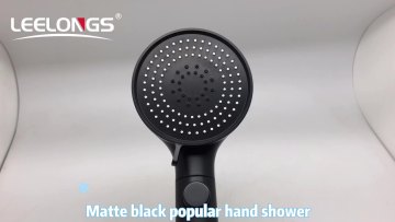 Ningbo New Shower High Pressure Chrome Eco Stop Handheld Shower Head With Button1