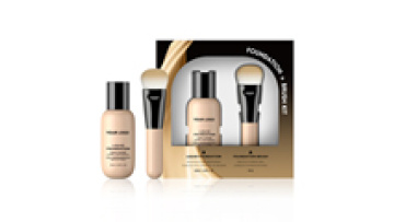 Foundation and Brush 2 in 1 Makeup Set Waterproof Concealer brush Big Liquid Foundation Makeup Set1