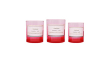 Wholesale Custom Multi Color Clear Luxury Empty Glass Candle Jars with Lid and Packaging1