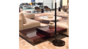 Minimalist modern SOLID square combination tea table with sofa size corner table combination set living room furniture tea table1