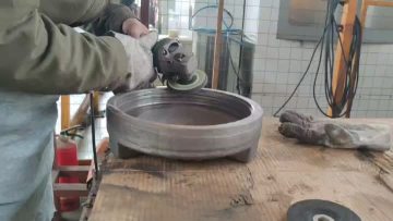 Blind cap thread polishing