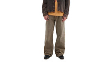 Custom Vintage Washed Mens Flare Pants Monkey Wash Laser Print Jeans for Men1