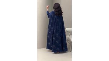 Hot-fix Rhinestone Abaya Shiny Kaftan Dress MQ180