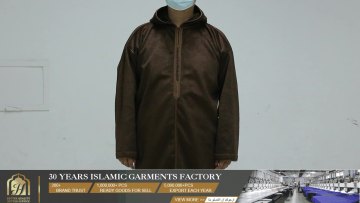 Wholesale Men Qamis High Quality Moroccan Jubbah Men Thobe for Winter thick Robe Mens Winter Abaya1