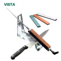 Professional Knife Sharpener All stainless Steel Kitchen Sharpening Grinding System Tools Fix-angle With 4 Whetstone III