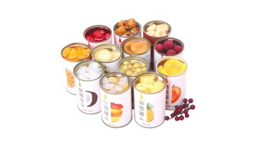 Metal Canned Fruit Tin