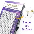 Abonnie 10D Sharper Premade Volume Fans Mink Hair Lashes Faux Mink Individual Eyalashes Russian Fans Cilios