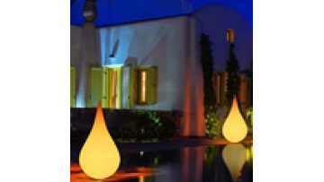 LED Garden Solar Lights - Drip Shape Outdoor RGB Waterproof Street Light1