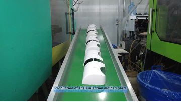 Production of shell injection molded parts