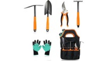 6 piece Heavy Duty Garden hand Tool Set Rust-Proof garden tool kit with Durable Organizer Handbag garden Gifts for Women and Men1