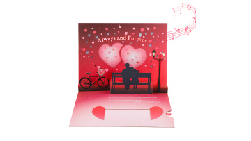 3D Love Valentine's Day Anniversary Light Muisc Card