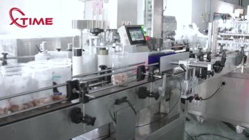 lollipop labeling filling capping shrinking line for PET cans