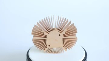 aluminum round gold anodized heatsink