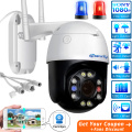 5.0MP 5X Optical Zoom Wifi PTZ Camera Outdoor H.265 Wireless Speed Dome CCTV Video Surveillance IP Camera With Red Blue Light