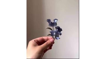 Exquisite iris velvet brooch
