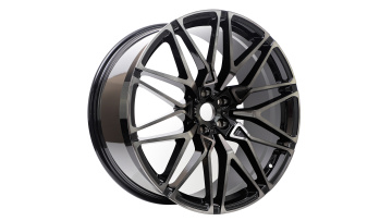 21 22 Inch BMW 818M Replica Wheels forged rims Jet Black with Translucent Burnished Jet Black Face