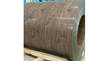 3D Wood grain double side Galvanized Steel for Fence