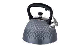 FH-570 Black Bakelite handle gray teapot