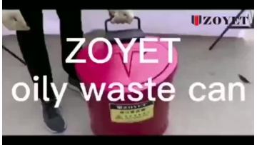 Testing for fireproof waste can