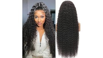 5x5 Deep Wave Wig Natural Black