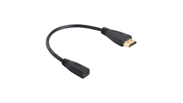 Micro HDMI Socket Female to HDMI Male Adapter Cable for Tablet