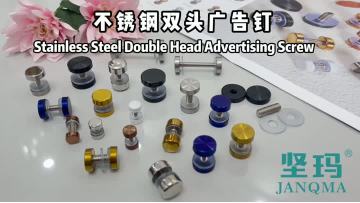 Double head advertising screw Glass Acrylic screw