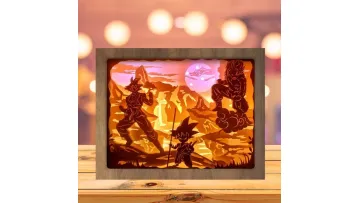 Elegant Landscape Art Paper Carving Lamp for Nighttime Ambiance1