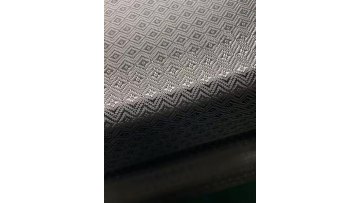 High quality black tpu coated jacquard carbon fiber leather fabric1