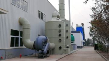 spraying tower for purifing acid mist