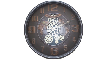 YM-6862A Cross border specialized mechanical gear industrial wind hanging clock 20 inch Arabic scale retro clock