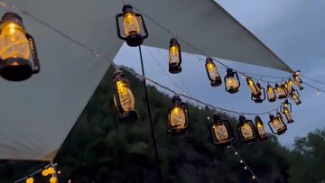 LED Camping Kerosene Bottle Light String