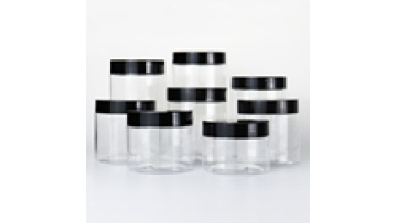 Transparent & Opaque PET Plastic Jars with Screw Top Lids - Various Sizes Available1