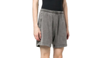 Custom Vintage Mens High Quality Waist Acid Wash Cotton Fleece Shorts for Men1