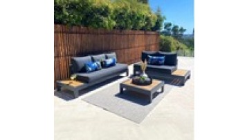 Waterproof Furniture with Cushions Living Room Patio Balcony Hotel Resort Metal Aluminum Alloy Garden Outdoor Sectional Sofas1