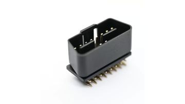 OBD 16P Angled Male Automotive Connector