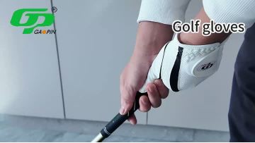 Anti Slip PU Palm Golf Glove Elastic Lycra Breathable Touchscreen Compatible Stereo Lock Edge for Men Women Golf Swing Training