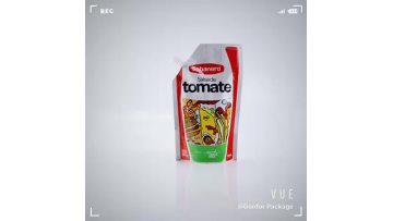 custom printed tomato spout pouch